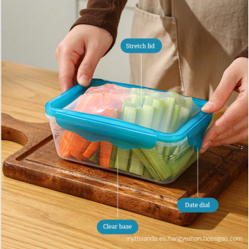 Contenedor de alimentos con tapa flexible